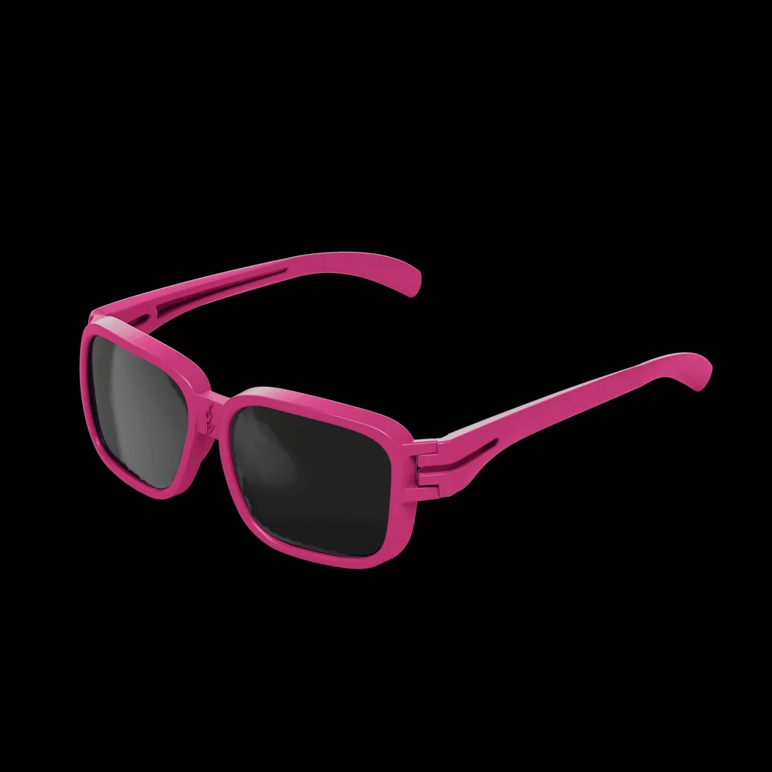 Hot pink Versatiles sunglasses with dark lenses
